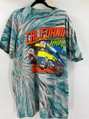 VTG TSF California Tour World of Outlaws Graphic Tee 1993 Single Stitch Shirt L